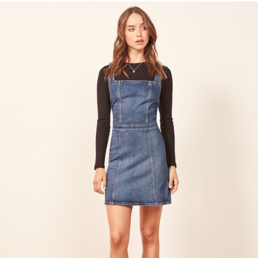 Reformation Parker Denim Mini Dress